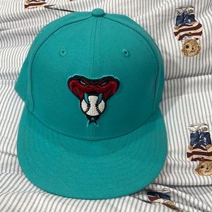 Teal diamondbacks hat